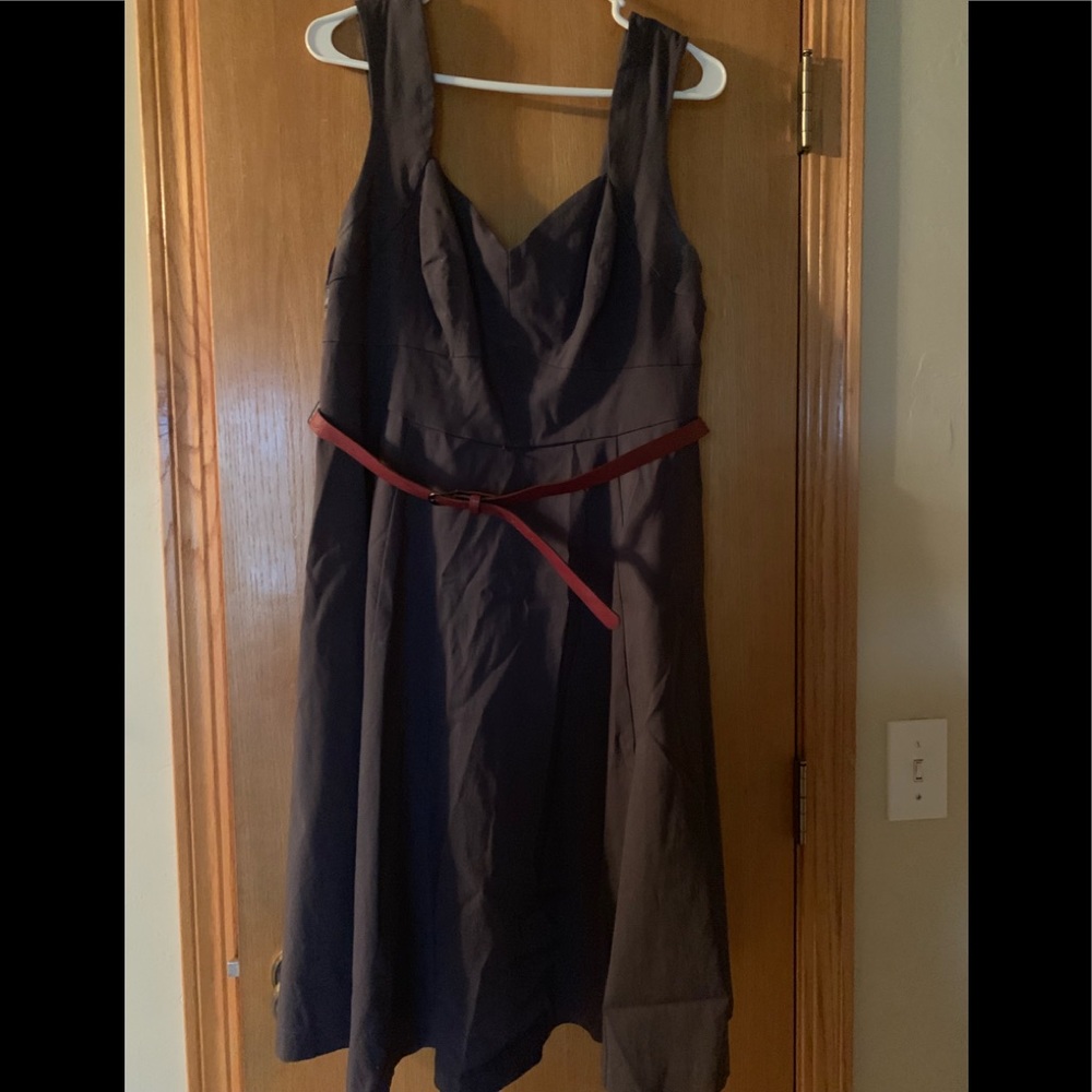 Torrid size 14 swing dress with red belt